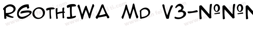 RGothIWA Md V3字体转换